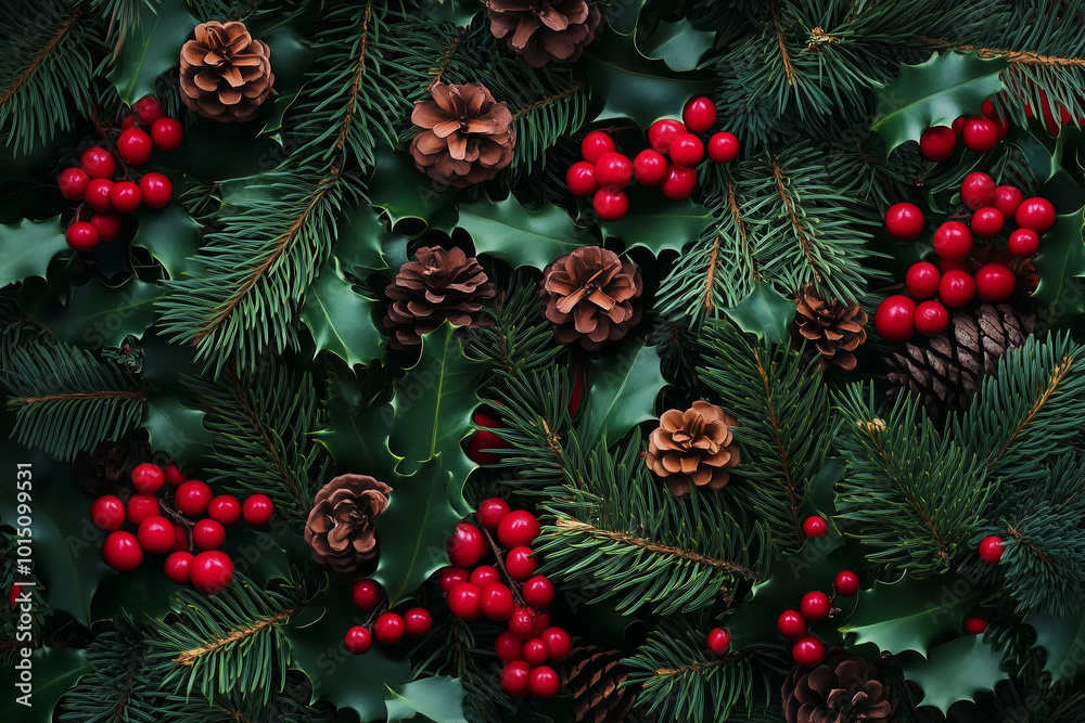 Christmas wallpaper, top view background Christmas wallpaper, top view background