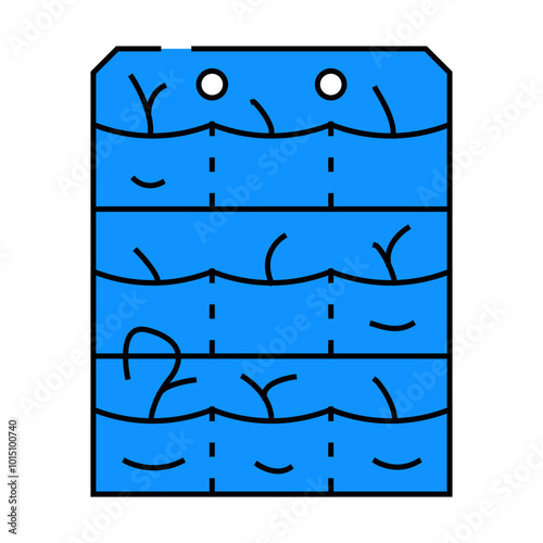 seedling growing bags line icon vector. seedling growing bags sign. isolated symbol illustration