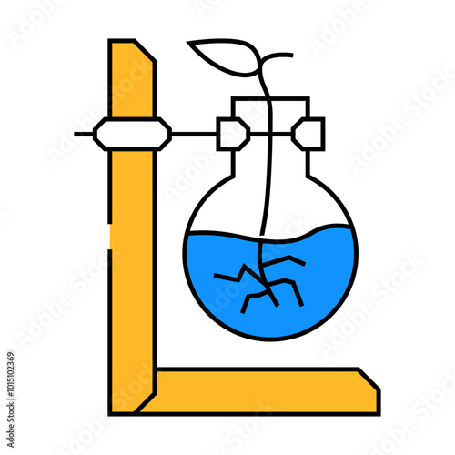 home hydroponics line icon vector. home hydroponics sign. isolated symbol illustration