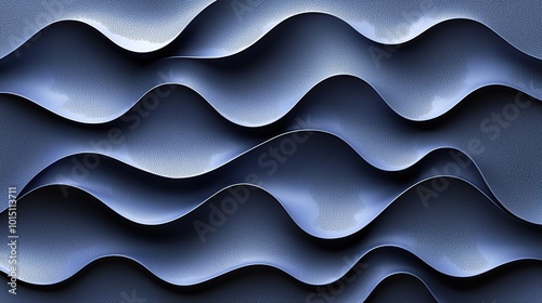 Abstract blue wave pattern background.