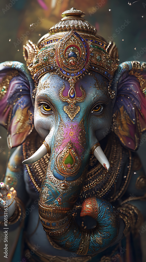 Ganesha, phone wallpaper, the God of Wealth and Success Ganesha, phone wallpaper, the God of Wealth and Success
