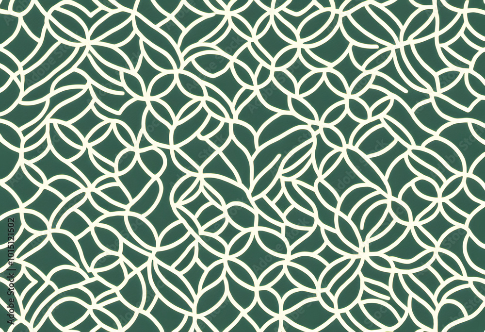 Seamless floral pattern with beige flowers and leaves on a teal background. Seamless floral pattern with beige flowers and leaves on a teal background.
