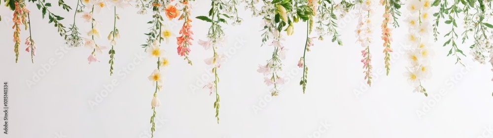 Elegant Hanging Floral Display for Home Decor Elegant Hanging Floral Display for Home Decor