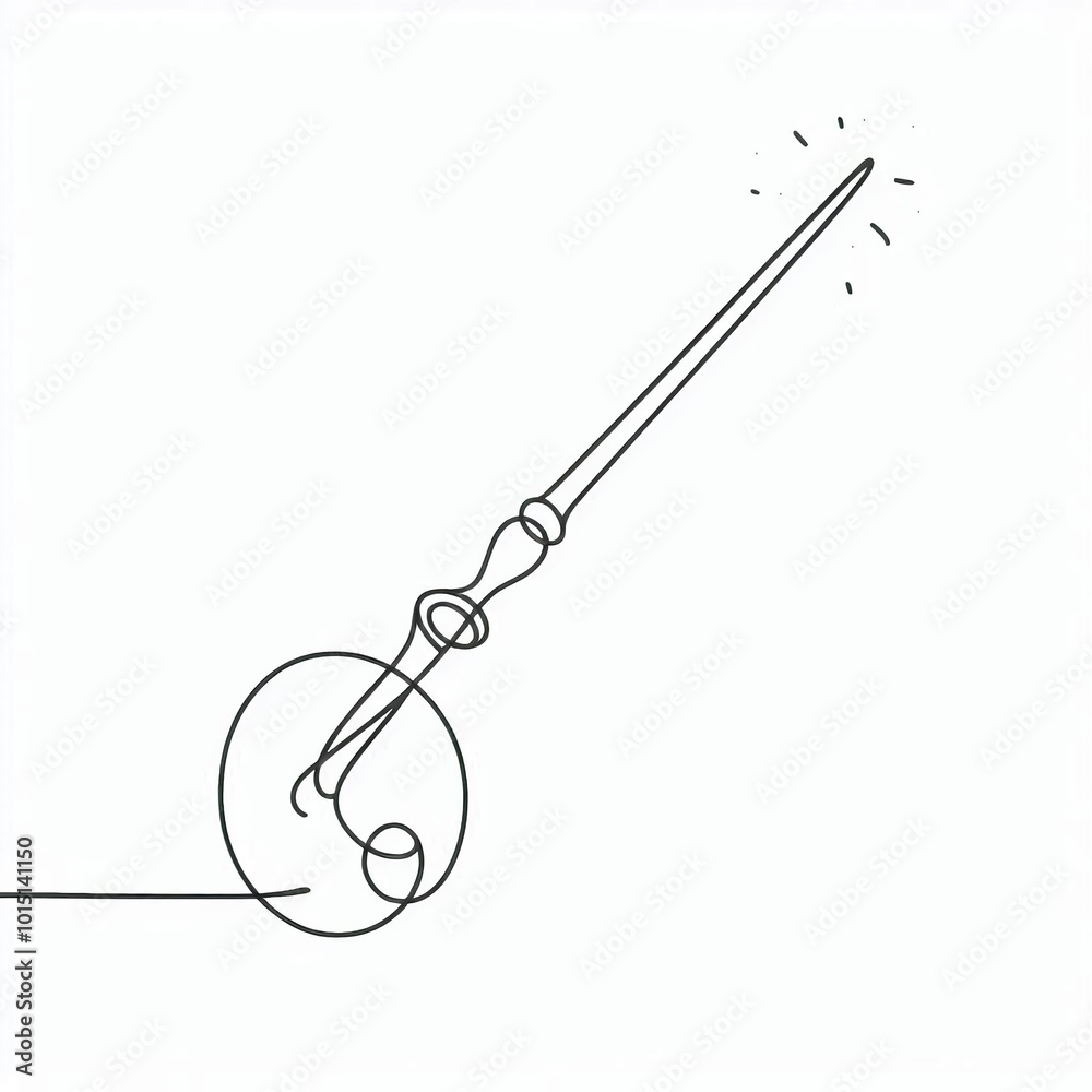 magic wand silhouette thin lines flat colors
magic wand silhouette thin lines flat colors