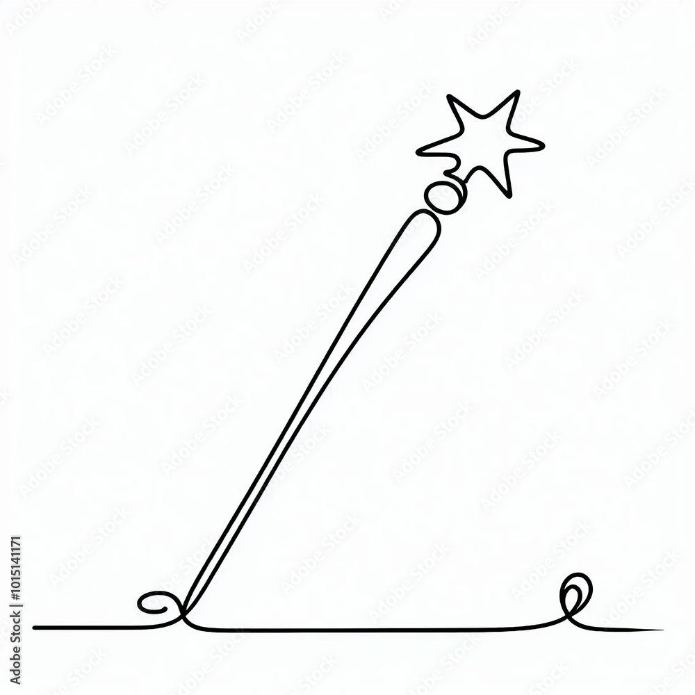 magic wand silhouette thin lines flat colors
magic wand silhouette thin lines flat colors