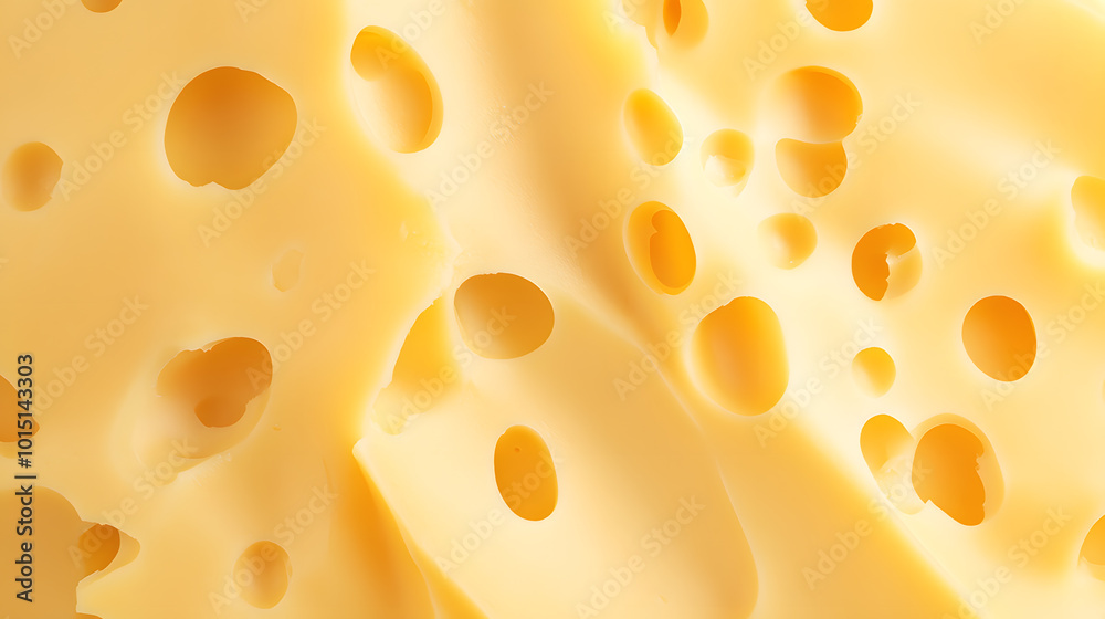 Slices of Swiss Cheese with Their Characteristic Holes | Nutty and Mild Flavoured Cheese for Sandwiches and Culinary Creations Slices of Swiss Cheese with Their Characteristic Holes | Nutty and Mild Flavoured Cheese for Sandwiches and Culinary Creations
