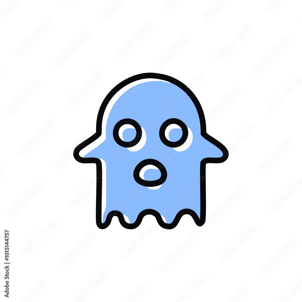 Ghost icon. horror icon vector in flat design style. Ghost icon. horror icon vector in flat design style.