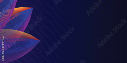 Design banner frame flower Spring background with beautiful. flower background for design. Colorful background with tropical plants. Place for your text.
