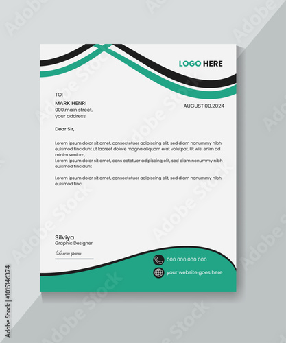 unique letterhead design template.