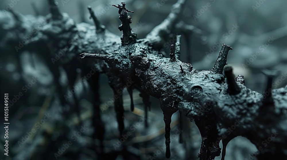 Dark Forest Branch: A Moody Close-Up Dark Forest Branch: A Moody Close-Up