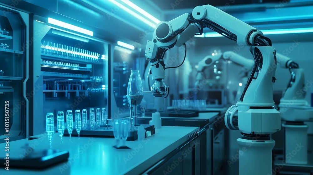 Robotic Systems in a Sterile Biotechnology Lab Robotic Systems in a Sterile Biotechnology Lab