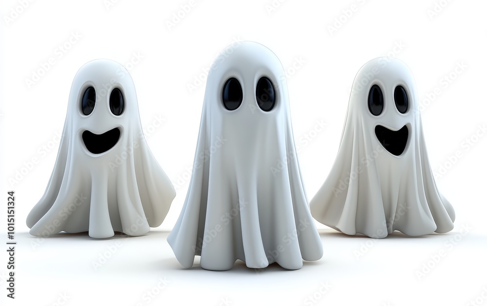 halloween 3d funny cartoon ghost personage isolated stock photo on white background halloween 3d funny cartoon ghost personage isolated stock photo on white background