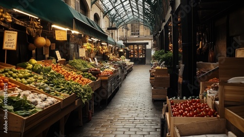 The charming atmosphere of the March des Enfants Rouges, Paris's oldest covered market, with fresh produce and artisanal food stalls.