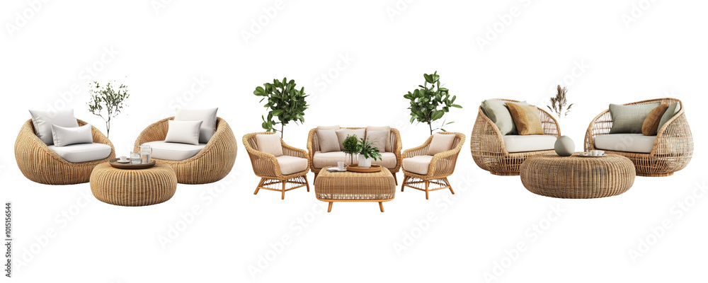 Stylish Rattan Furniture Set for Modern Interiors