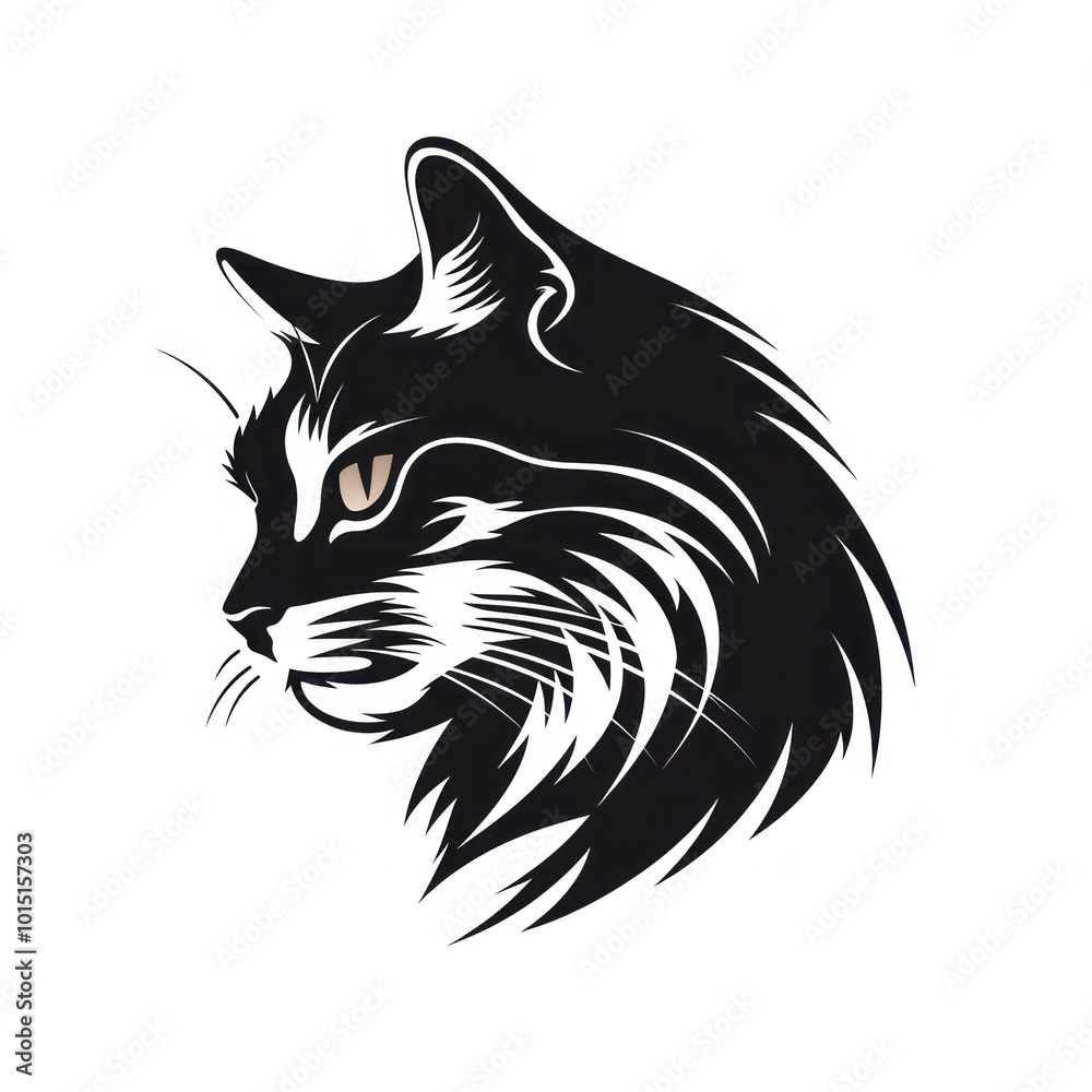 Cat on white background Cat on white background
