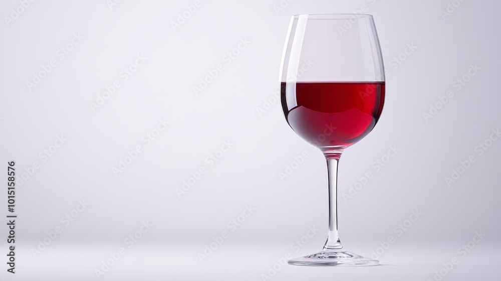 A beautifully crafted wine glass filled with deep red liquid, set against a soft, minimalist background, Ideal for articles on wine culture, hospitality, or events A beautifully crafted wine glass filled with deep red liquid, set against a soft, minimalist background, Ideal for articles on wine culture, hospitality, or events