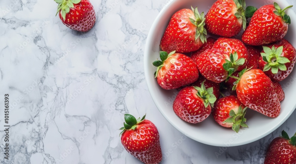 Close-up of fresh strawberries on a background, top view. Close-up of fresh strawberries on a background, top view.