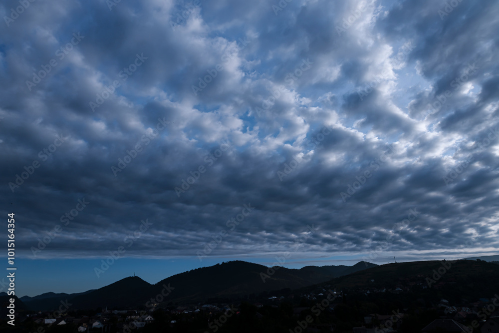 Mountain landscape with dramatic clouds Mountain landscape with dramatic clouds