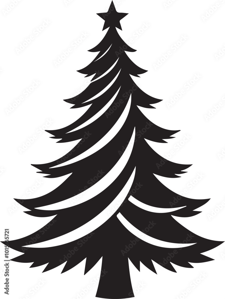 Christmas tree Silhouette Vector illustration Christmas tree Silhouette Vector illustration