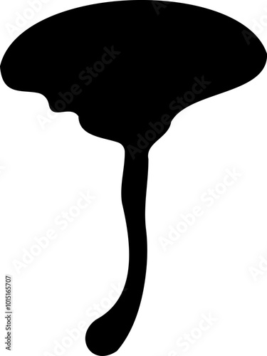 Mushroom silhouette icon vector image. Big set of mushroom - Edible and non-edible mushrooms. Vector illustration