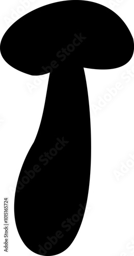 Mushroom silhouette icon vector image. Big set of mushroom - Edible and non-edible mushrooms. Vector illustration