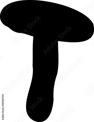 Mushroom silhouette icon vector image. Big set of mushroom - Edible and non-edible mushrooms. Vector illustration