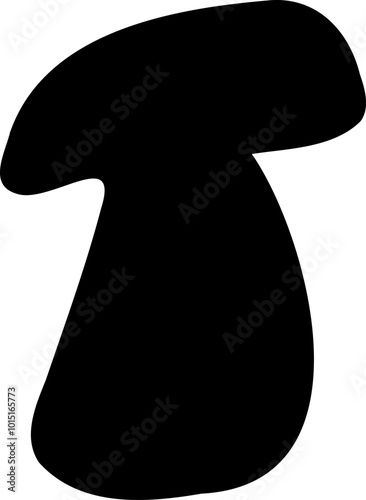 Mushroom silhouette icon vector image. Big set of mushroom - Edible and non-edible mushrooms. Vector illustration