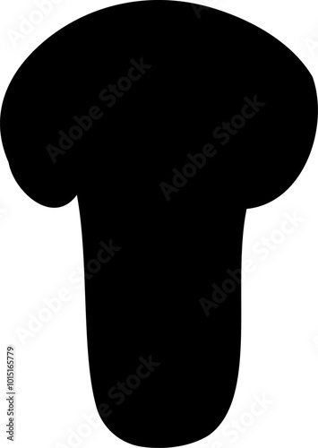 Mushroom silhouette icon vector image. Big set of mushroom - Edible and non-edible mushrooms. Vector illustration