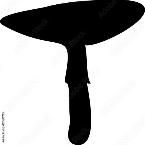 Mushroom silhouette icon vector image. Big set of mushroom - Edible and non-edible mushrooms. Vector illustration