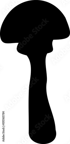 Mushroom silhouette icon vector image. Big set of mushroom - Edible and non-edible mushrooms. Vector illustration