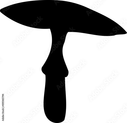 Mushroom silhouette icon vector image. Big set of mushroom - Edible and non-edible mushrooms. Vector illustration