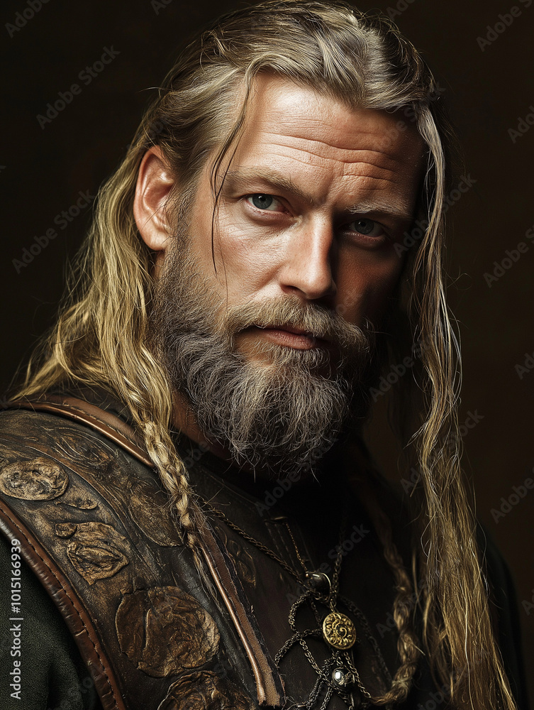 Fototapeta premium Portrait of Viking