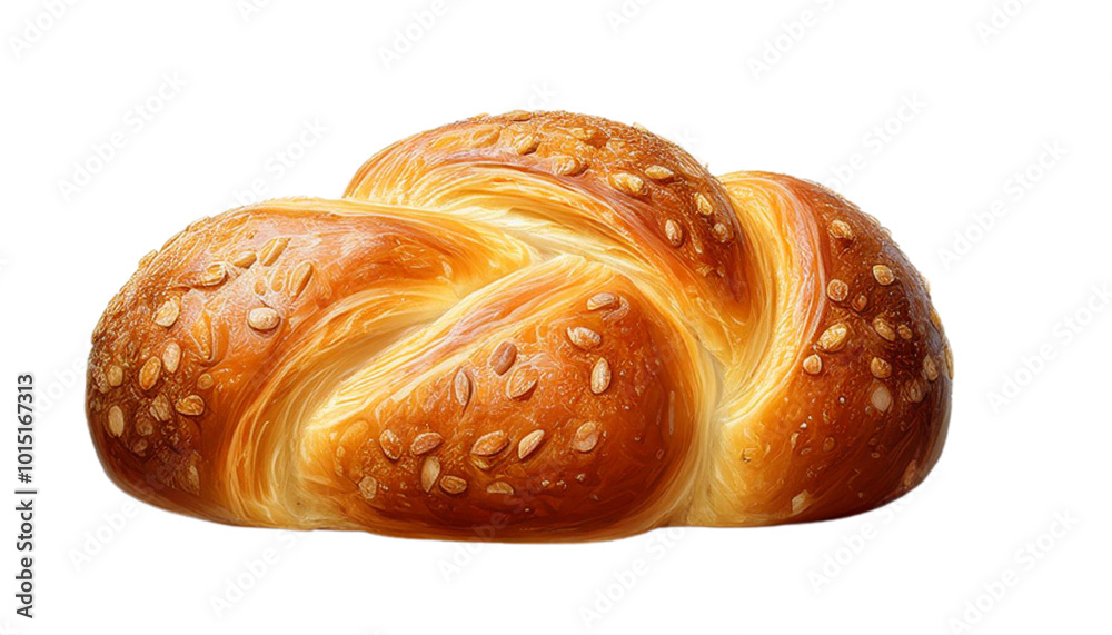 Bread loaf close-up isolated on transparent background. Bread loaf close-up isolated on transparent background.