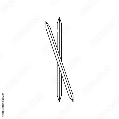 toothpick icon illustration