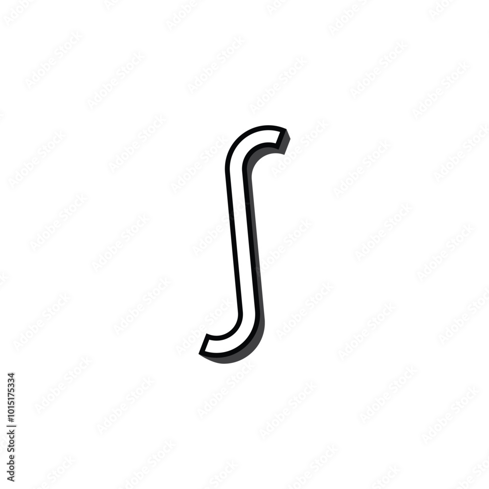 mathematical intergal symbol icon illustration mathematical intergal symbol icon illustration