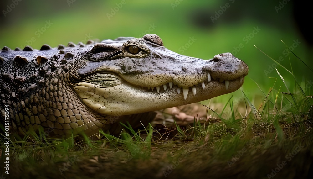 Obraz premium close up of an alligator