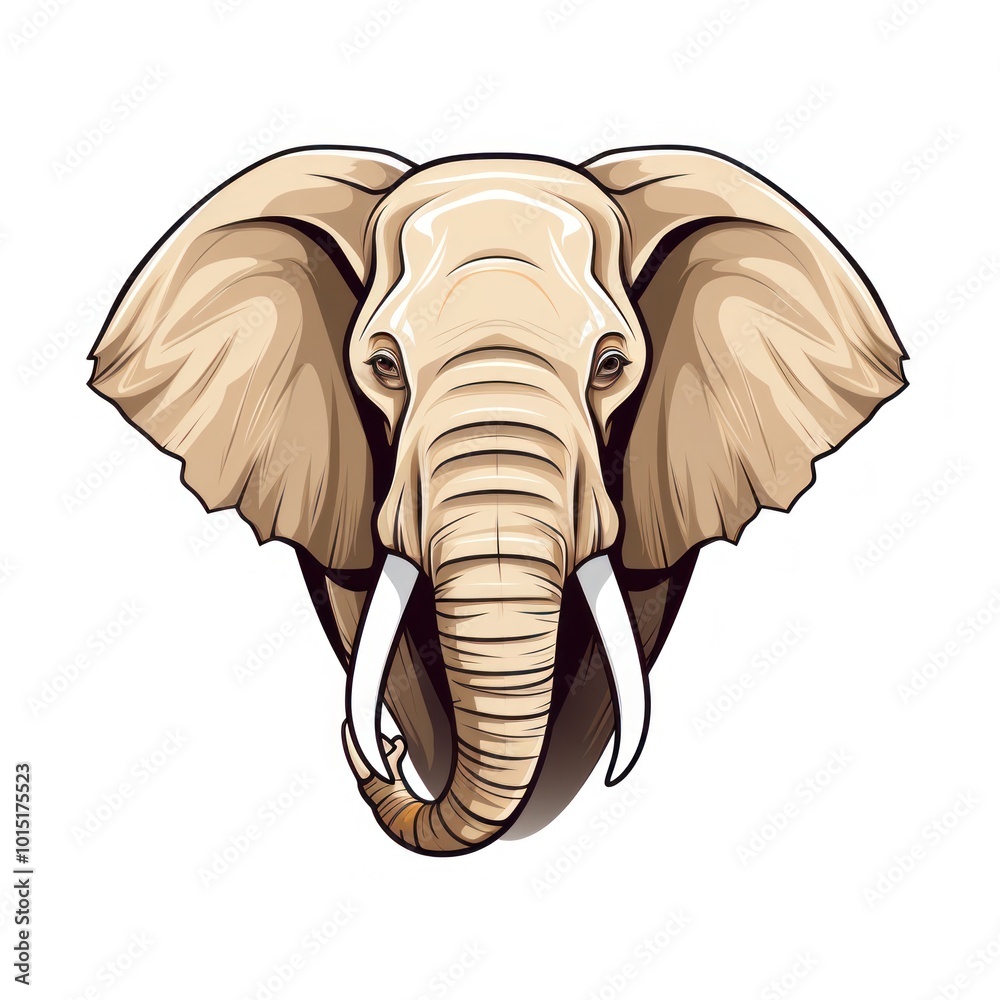 Elephant on white background Elephant on white background