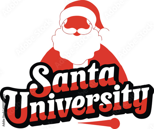  Retro Santa University Est 1836 Sweatshirt, Christmas Sweatshirt, Santa Claus Hoodie Vector, Santa Sweatshirt png , Christmas Family Vacation Vector Art