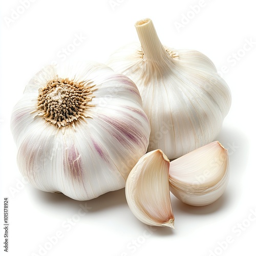 Concept Garlic with White Background (5 prompts)