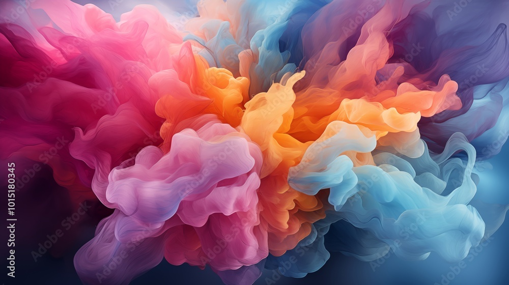 Fototapeta premium Abstract colorful painted Watercolor Background