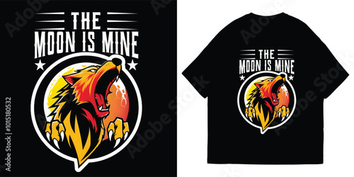 The Moon Is Mine T-Shirt Design And Illustration