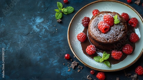 Wallpaper Mural The dessert on the plate looks delicious and colorful. It can be used to advertise the restaurant menu or online desserts to attract customers' attention and increase sales effectively. Torontodigital.ca