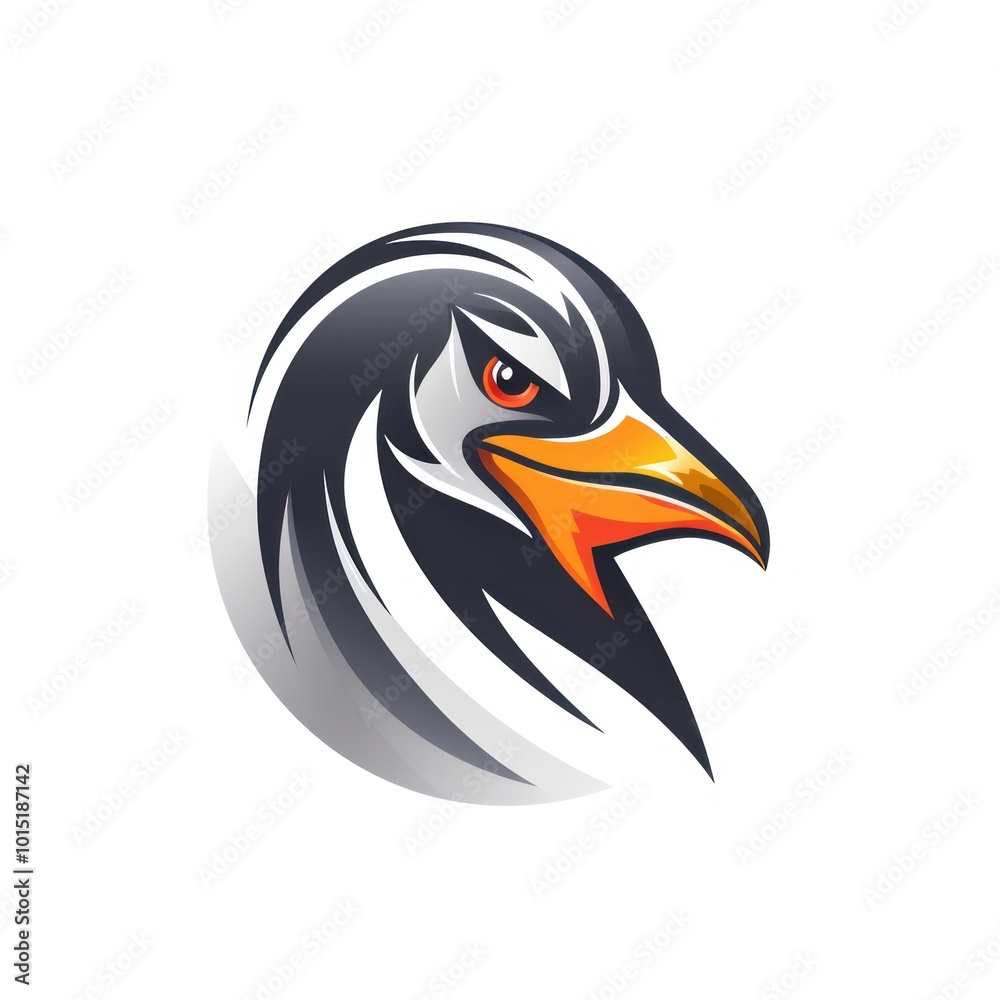 Obraz premium Penguin on white background