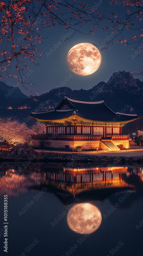 traditional Korean lunar new year celebration Seollal background eating and exchanging gifts in hanok traditional Korean lunar new year celebration Seollal background eating and exchanging gifts in hanok
