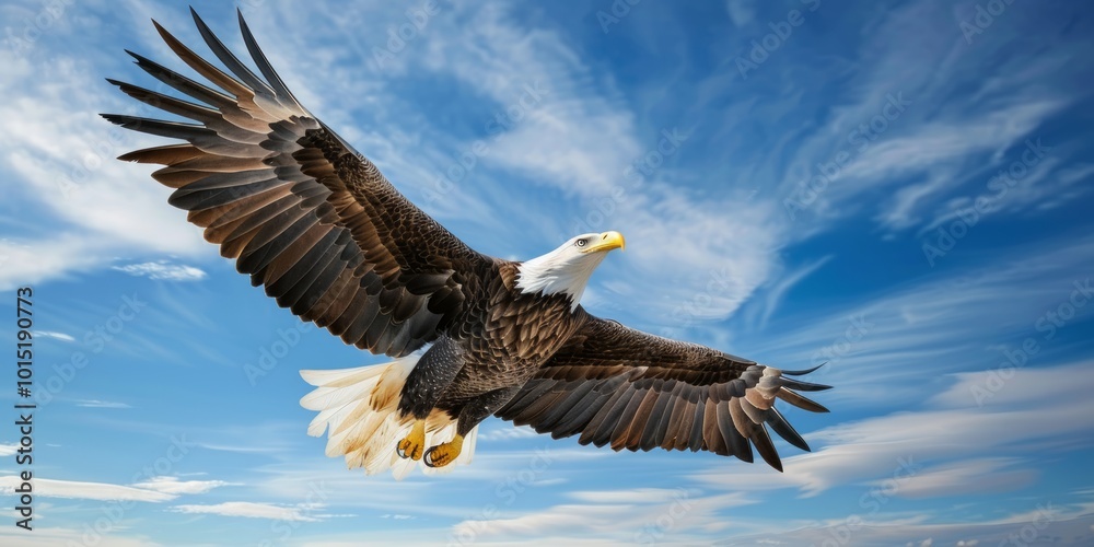 Obraz premium Bald Eagle in Flight