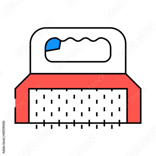 manual skinning machine line icon vector. manual skinning machine sign. isolated symbol illustration
