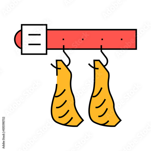 carcass conveyor line icon vector. carcass conveyor sign. isolated symbol illustration