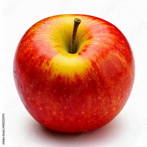 Honey Crisp Apple - Fresh Malus Pumila Isolated on White Background