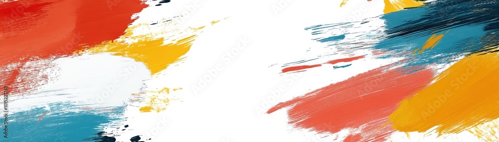 A bold, modern frame with rough, colorful brush strokes, creating a vibrant border A bold, modern frame with rough, colorful brush strokes, creating a vibrant border