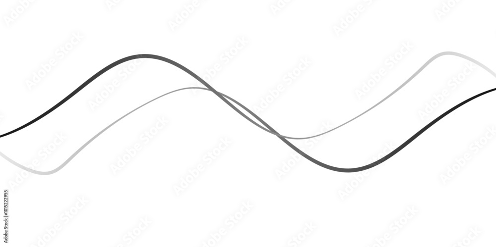 Thin line wavy abstract vector background. Curve wave seamless pattern. Line art striped graphic template. Vector illustration. Thin line wavy abstract vector background. Curve wave seamless pattern. Line art striped graphic template. Vector illustration.